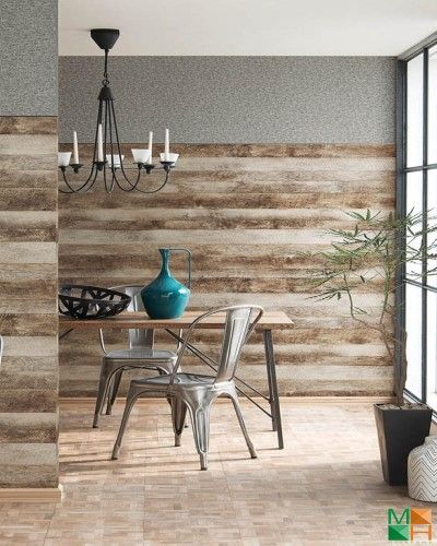 Giấy dán tường Nhật Bản giả gỗ hiện đại P035_01_6025_6026_6563_STK13108